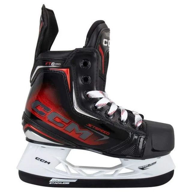 CCM Jetspeed FT8 Pro youth hockey skate -- product side view