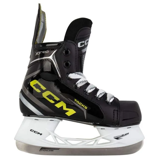 CCM Tacks XF 80 youth hockey skate -- product side view
